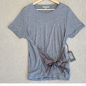 All Saints Woman Yato Tee Grey Marl Sz: L